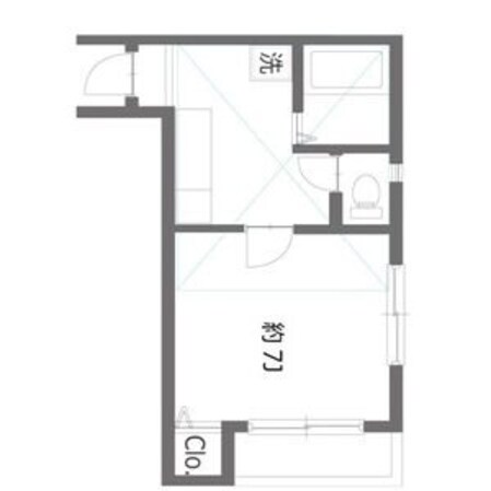 車道駅 徒歩9分 1階の物件間取画像